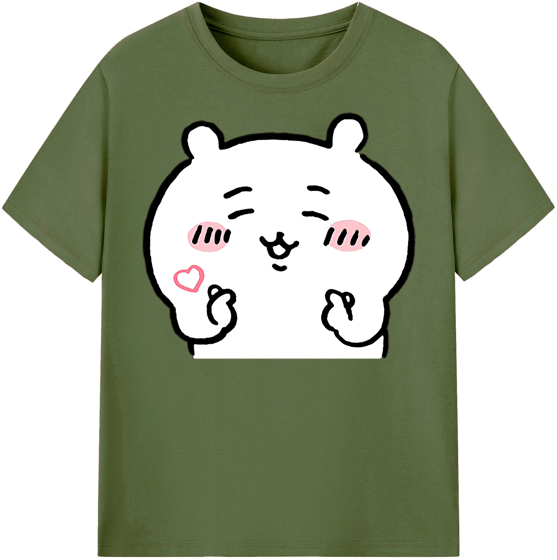 （画像用） ちいかわ ちいかわ Chii-kawa chiikawa 綿100％半袖Tシャツ（フロントプリント）